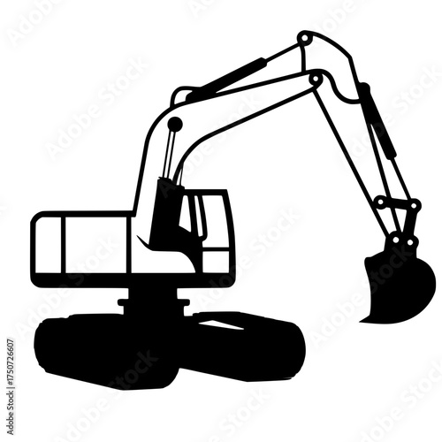 excavator vector illustration 