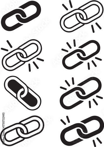 Digital connection icons symbolize linking and network strength