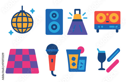 Colorful Disco Icons