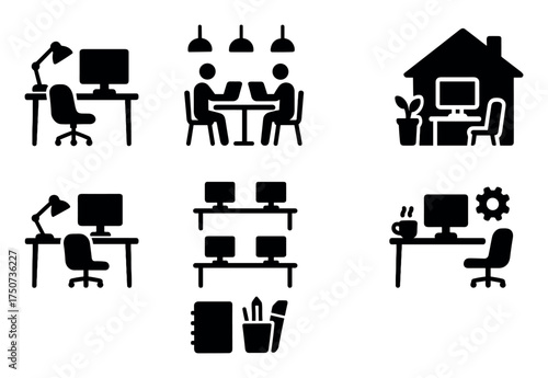 Workplace Icons Grid