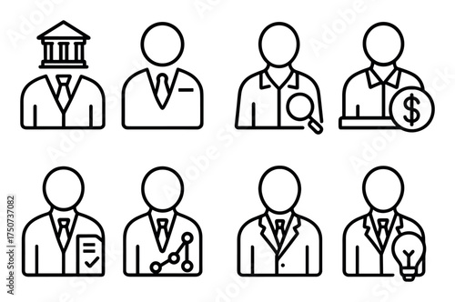 Banking Professionals Icons