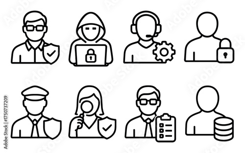 Minimalist Data Protection Icons