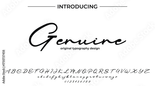 Genuine - Elegant Script Font for Smooth Handwritten Design and Creative Typography