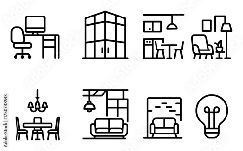 Minimalist Interior Icons