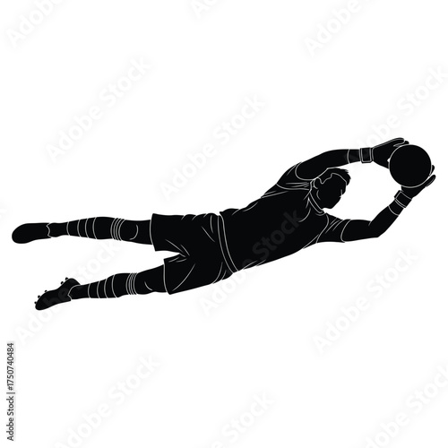 Silhouette of a man in athletic wear leaning over with hands on knees in exhaustion after workout