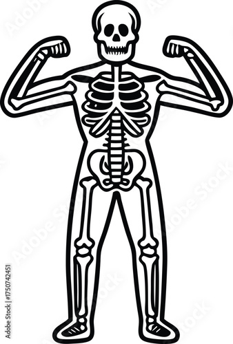 World Osteoporosis Day Illustration. October 20 Global Bone Health Awareness Design. Strong Bones and Healthy Lifestyle Concept Art. Medical Awareness Poster for Osteoporosis Prevention