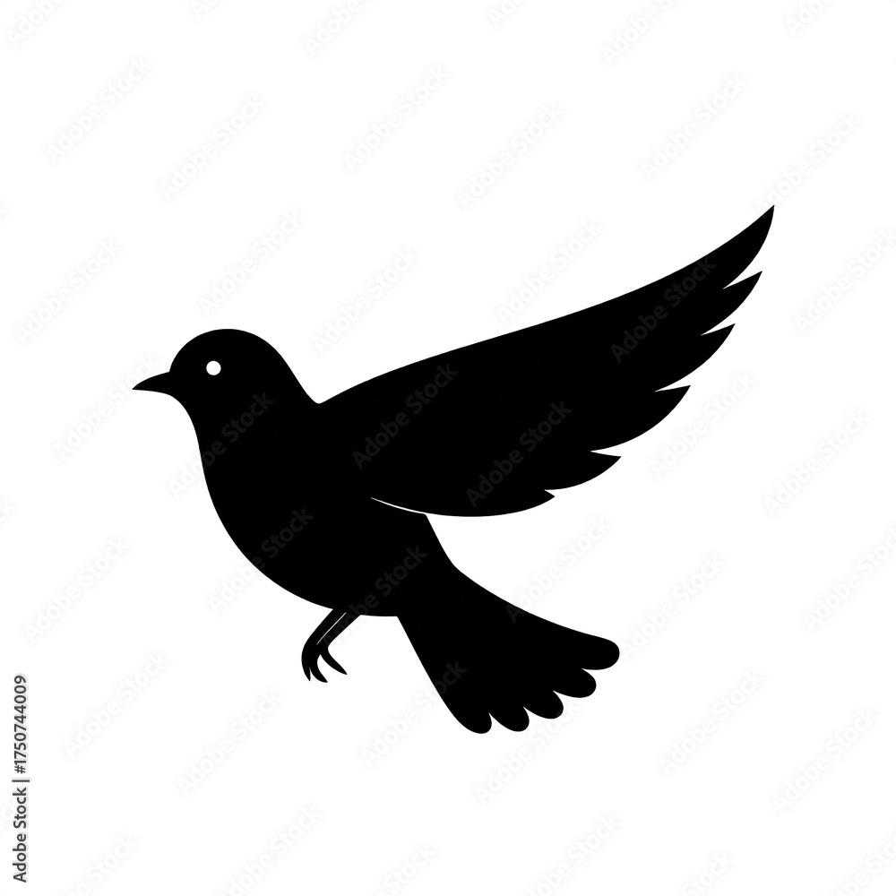 Obraz premium Bird Icon Isolated on White Background