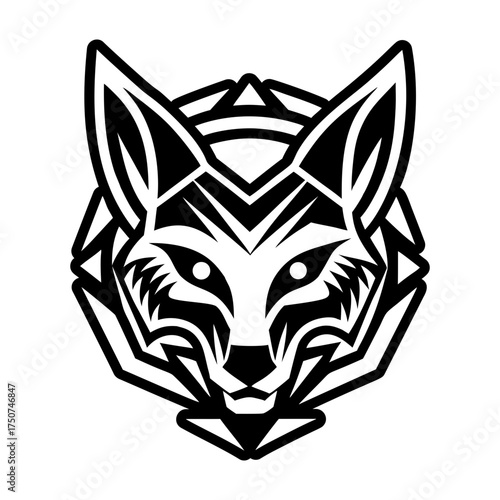 Filled style icon showing a jackal symbol