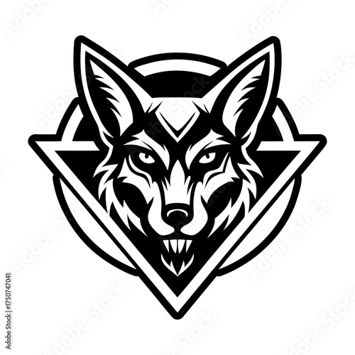 Filled style icon showing a jackal symbol