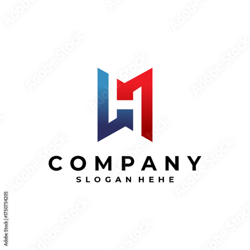 Modern design Letter H logo vector