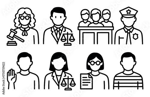 Minimalist Justice Icons