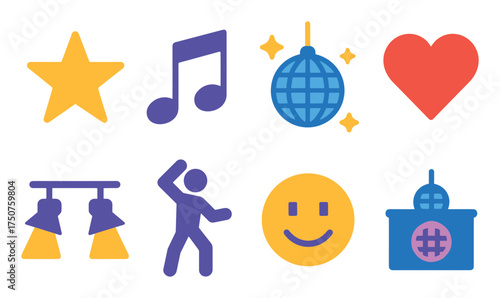 Vibrant Disco Icons