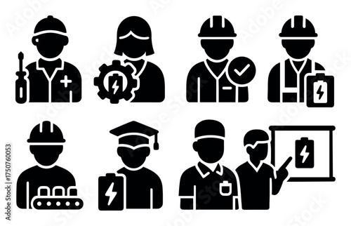 Lithium Safety Icons