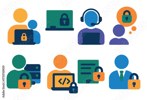 Parental Control Icon Set