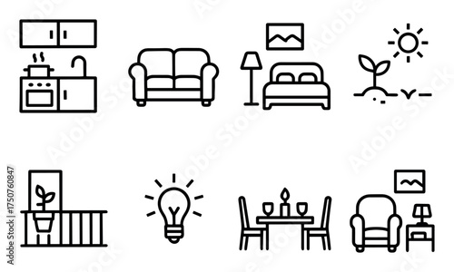 Minimalist Home Icons