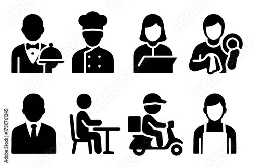 Restaurant Roles Icons