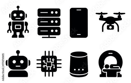 AI Solid Icon Set