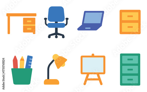 Colorful Workplace Icons