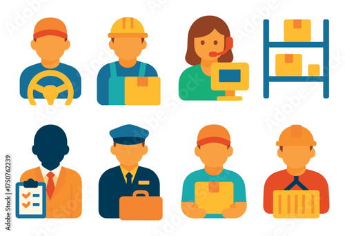 Colorful Cargo Icons