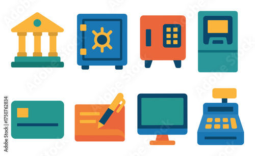 Vibrant Banking Icons