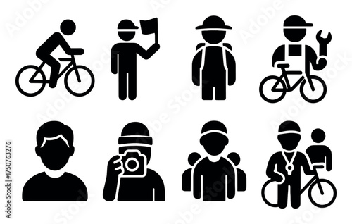 Cycle Tourism Icons