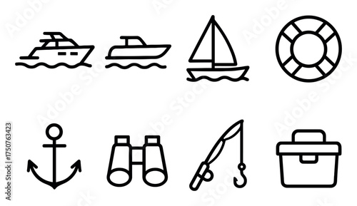 Boat Trip Icons