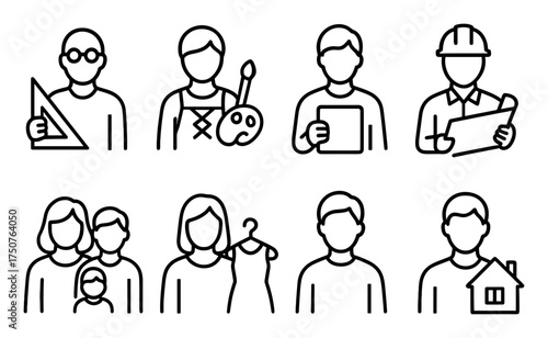 Scandinavian People Icons