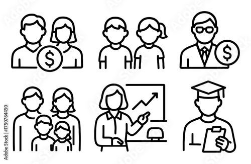 Family Budget Icons