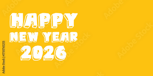 2026 happy new year backgound design
