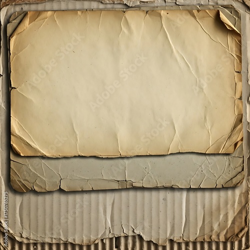 Vintage Paper Texture with Cardboard Background for Scrapbooking.