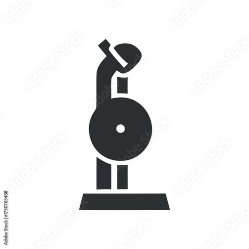 Barbell Icon – Minimal Fitness and Gym Symbol