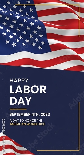 Labor Day Celebration - Honoring American Workers on September 4th, 2022.