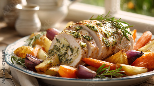 Roasted Turkey with Herb Butter