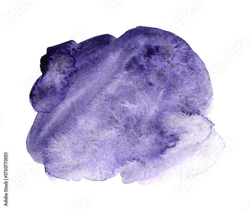 Purple watercolor stain. Watercolor background for logo or text.