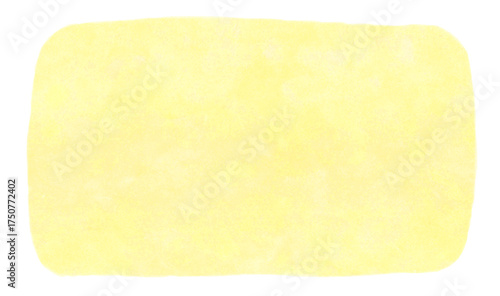 黄色くて四角い素材　背景透明