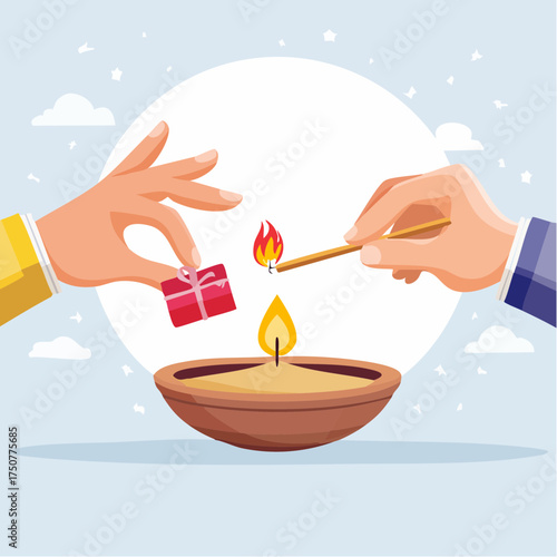 Happy Diwali A Celebration of Light, Gifts, and Blessings, Symbolizing Joy, Prosperity, and the Triumph of Good Over Evil, with a Touch of Festive Spirit