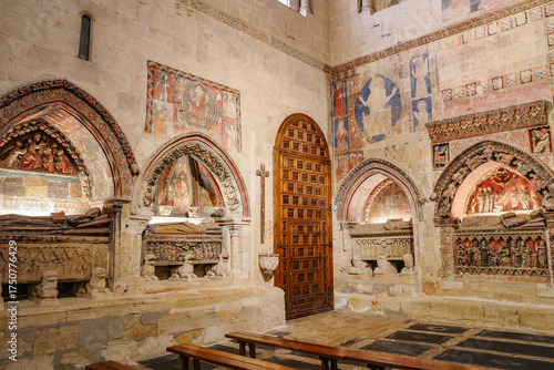 Salamanca, Spain - 4 March, 2025: Religous artworks on display at Salamanca Cathedral