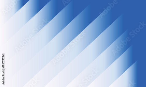 Blue and White Diagonal Gradient Stripes Background.