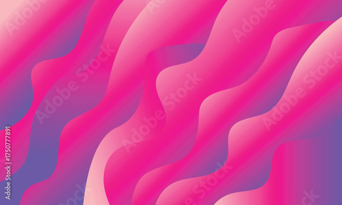 Bright Pink and Purple Wavy Gradient Background abstract