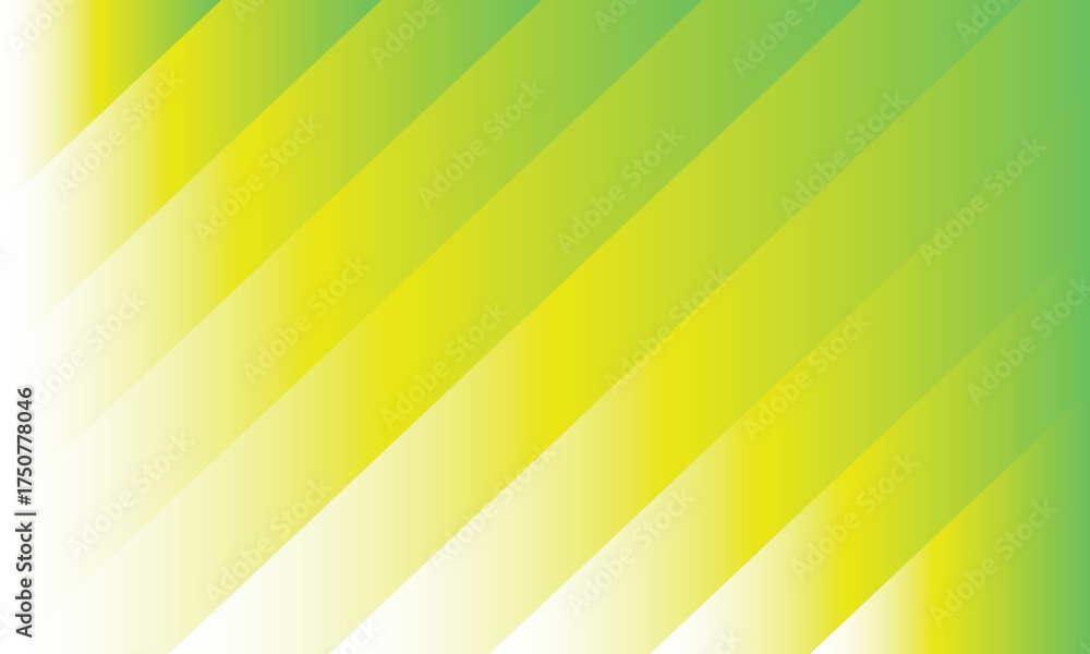 Obraz premium Diagonal Green and Yellow Gradient Stripes Background