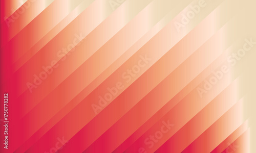 Red and Beige Diagonal Gradient Stripes Background