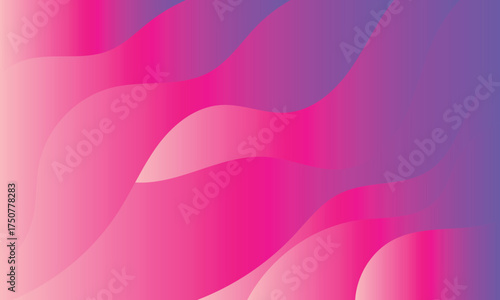 Pink and Purple Wavy Gradient Abstract Background vector