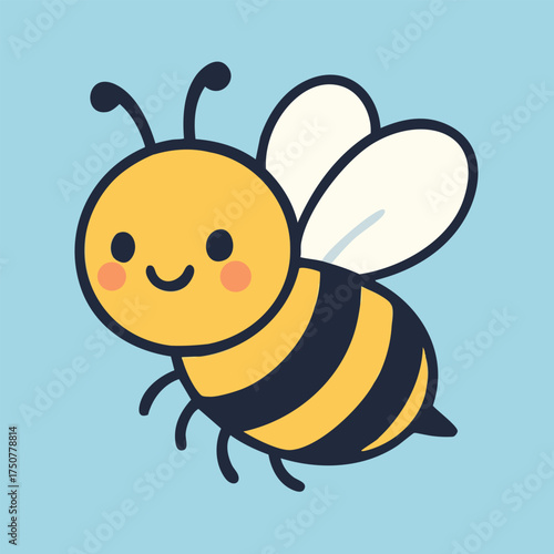 Cute honeybee vector art









