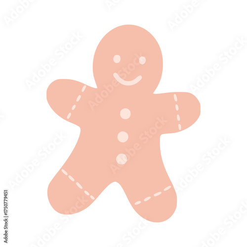 Gingerbread man cookie creating festive holiday deliciousness
