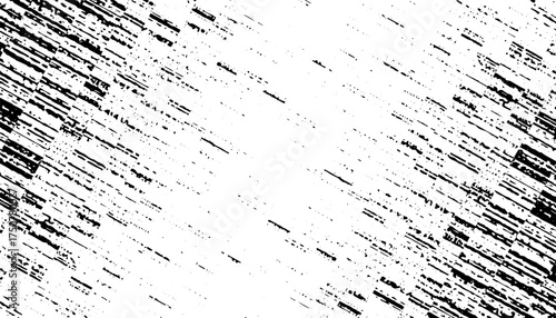 Black and white abstract and rough transition pattern with diagonal ways for sporty and modern background. Vector Format Illustration 
