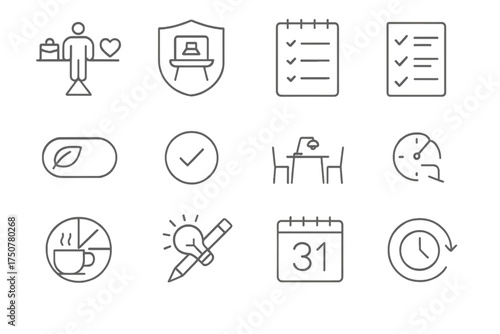 Remote timer calendar time manager icon vector page status lifestyle icons indicator