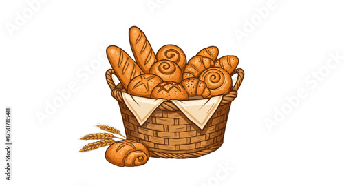 Bakery in basket 