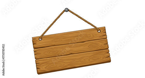 blank wooden sign