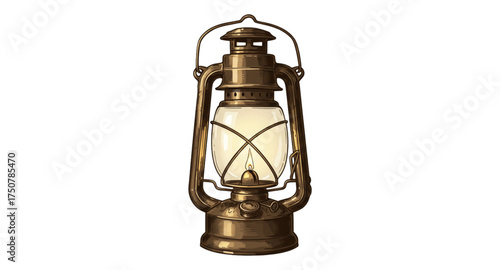 antique oil lamp