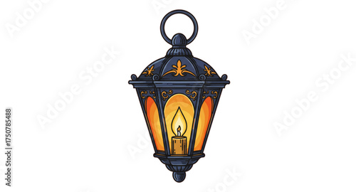 antique street lantern